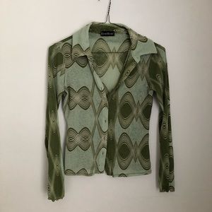 RESERVED. Vintage unique Bebe blouse